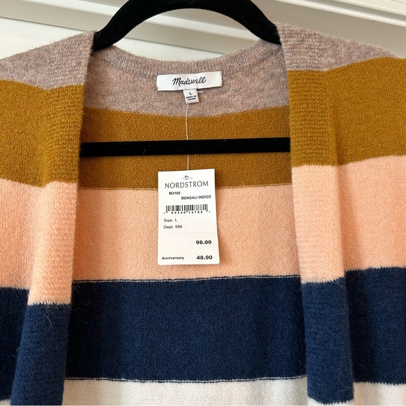 NWT L Madewell Sweater Cardigan - Picture 2 of 5